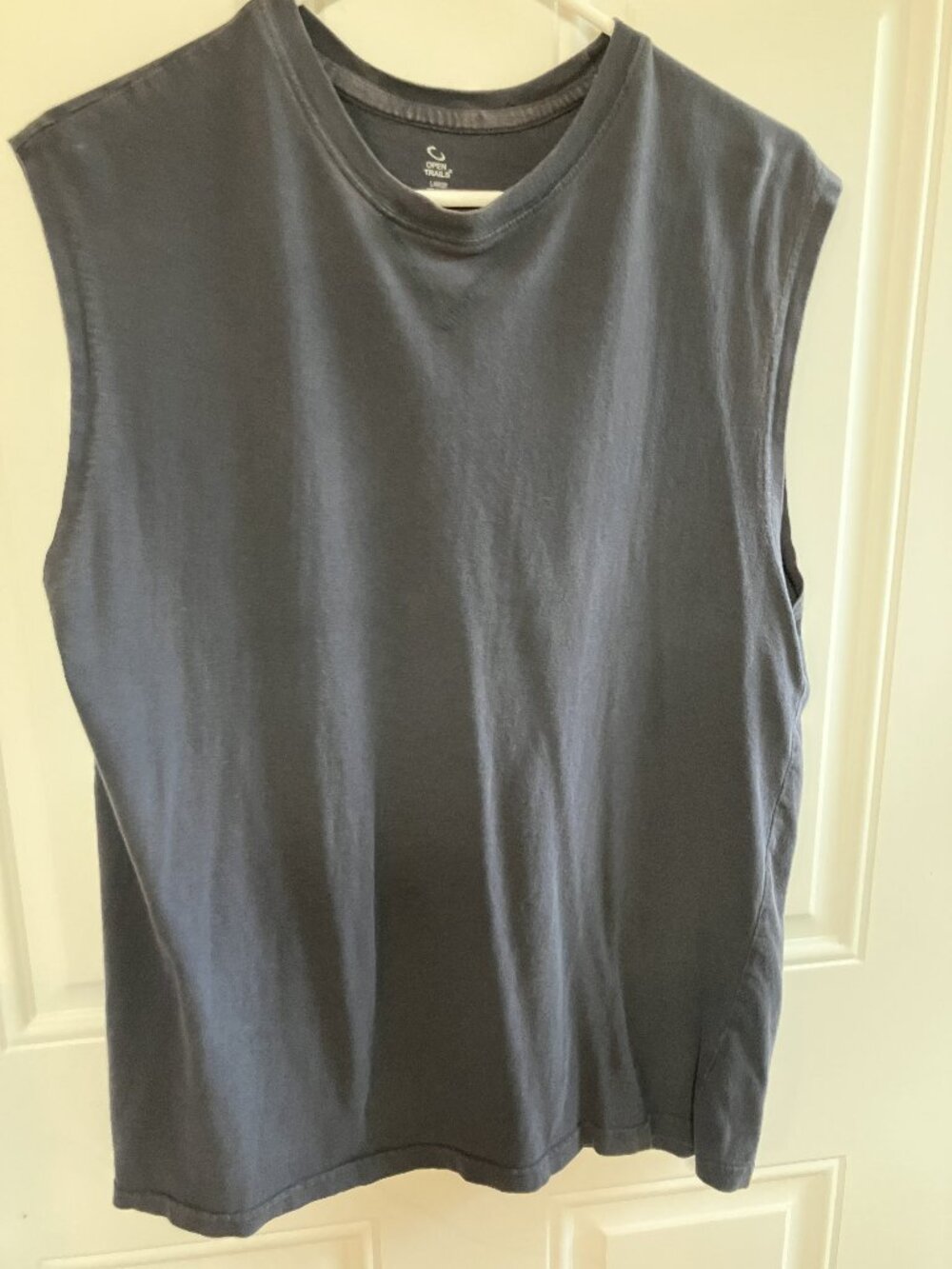 Men's Black Sleeveless T-Shirt